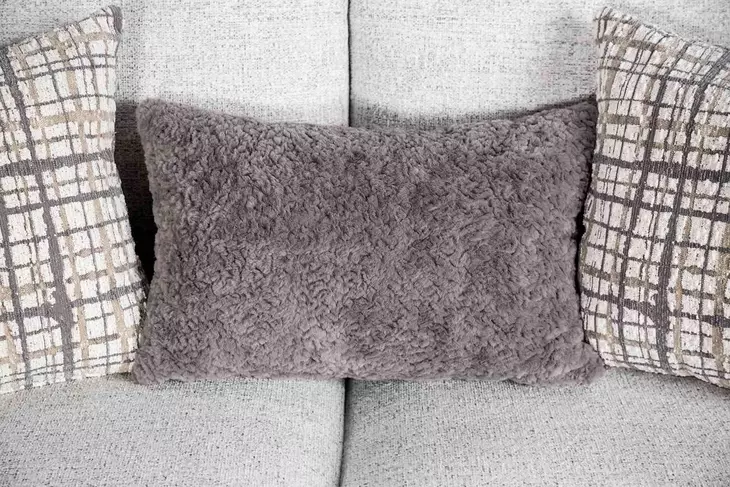 Turnham White Upholstered Accent Chair with Pillow
