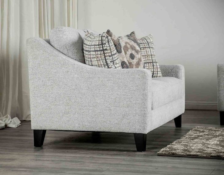 Turnham White 64" Loveseat
