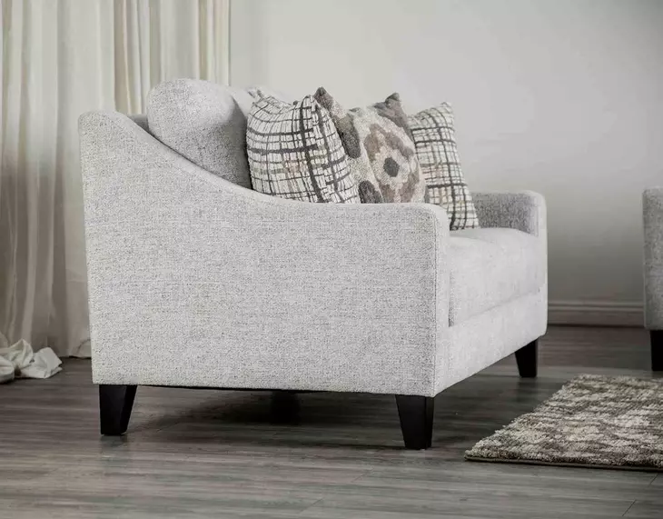 Turnham White 64" Loveseat