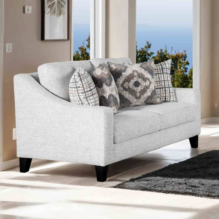 Turnham White 64" Loveseat