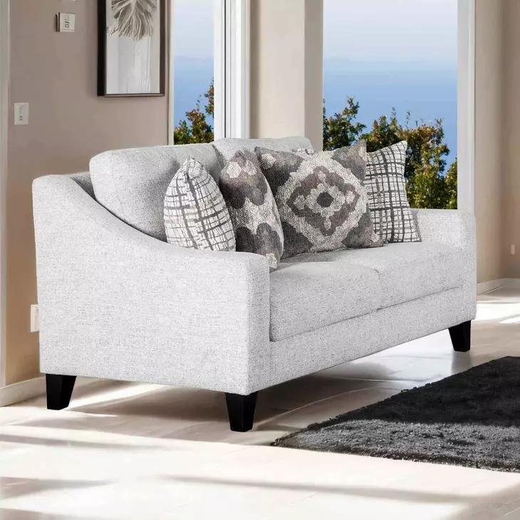 Turnham White 64" Loveseat