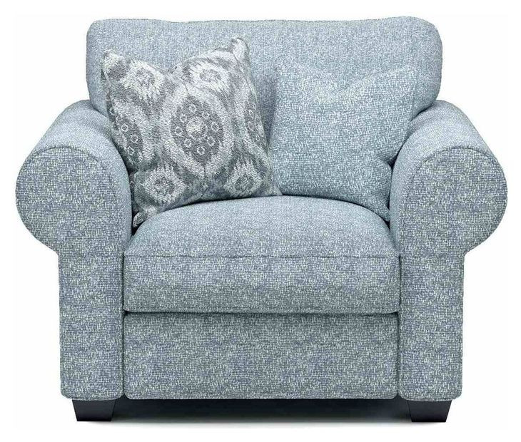 Queensbury Teal Upholstered Accent Chair with Pillow