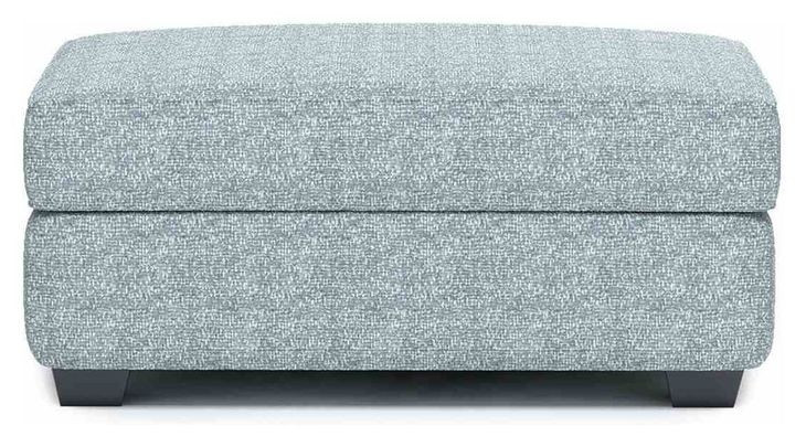 Queensbury Teal Upholstered Rectangular Ottoman