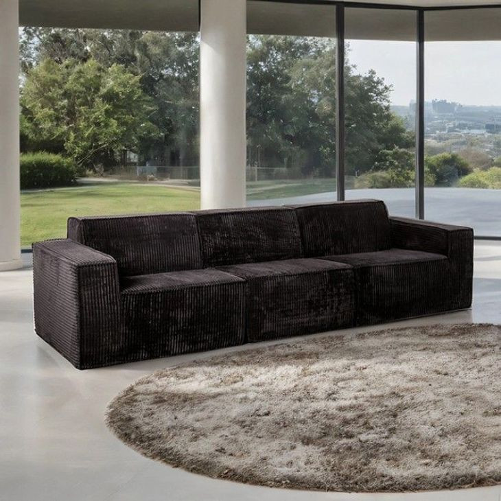 Kimara Black 113" Sofa