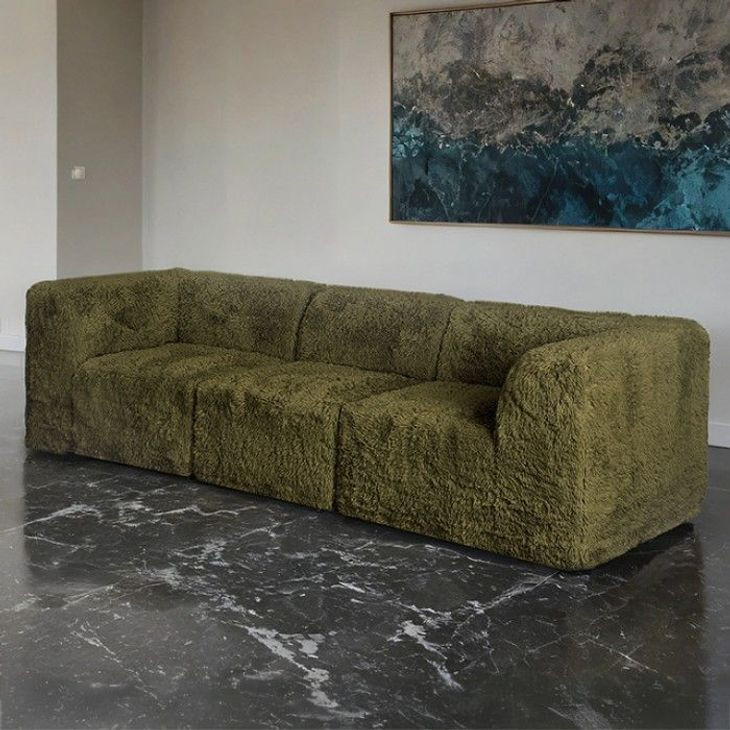 Nappi Olive Green 107" Modular Sofa