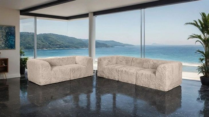 Nappi Taupe Modular Living Room Set