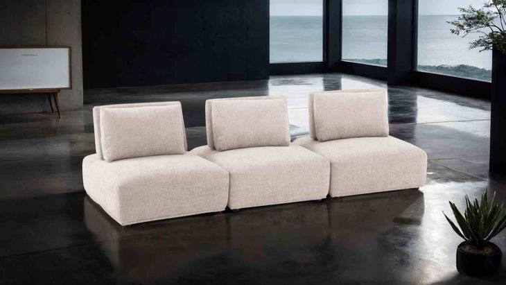 Stavanger Light Brown 3 Piece Modular Sectional