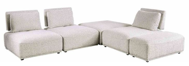 Stavanger Light Gray 5 Piece Modular Sectional