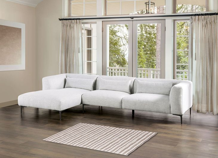 Paderborn Light Gray 123" LAF Sectional