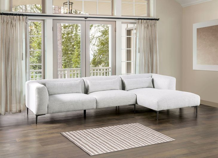Paderborn Light Gray 123" RAF Sectional