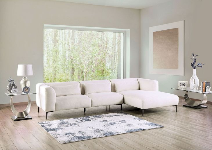 Paderborn Linen White 123" RAF Sectional