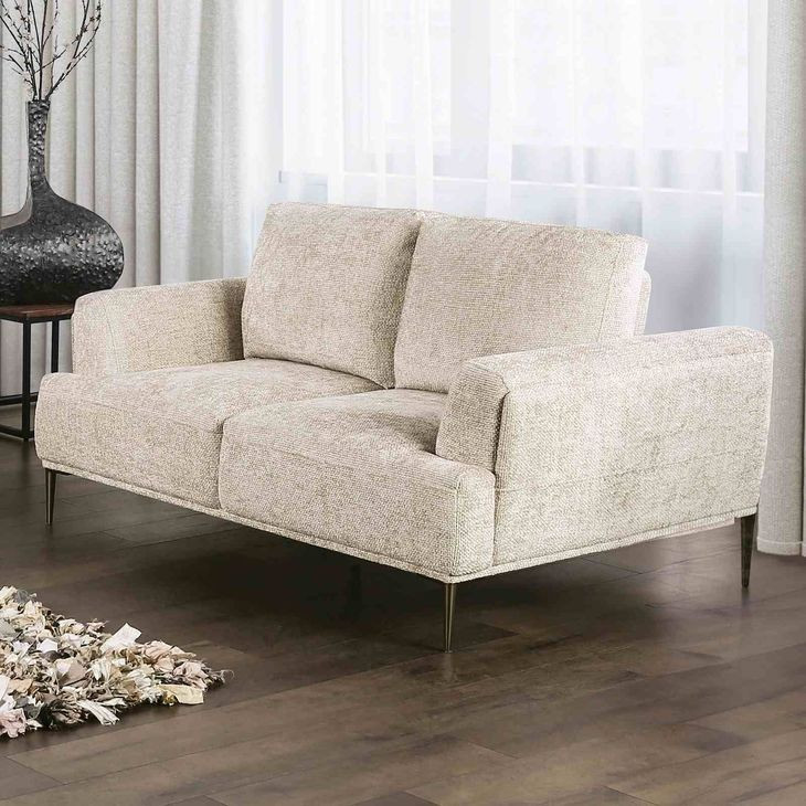 Gladbach Light Brown 65" Loveseat