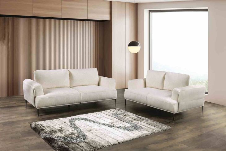 Gladbach Linen White 81" Sofa