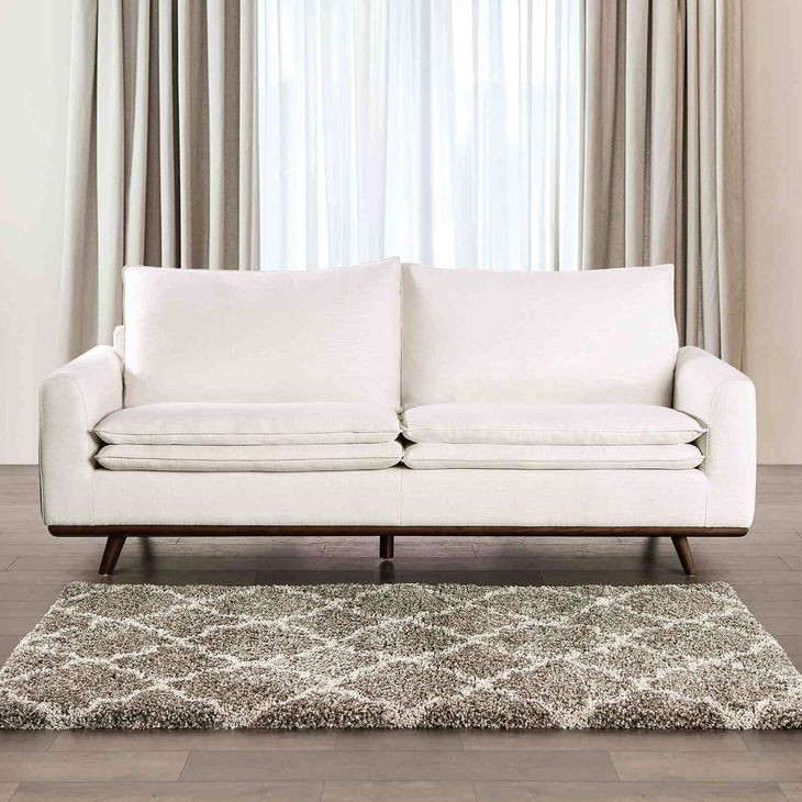 Monthey Linen White 83" Sofa