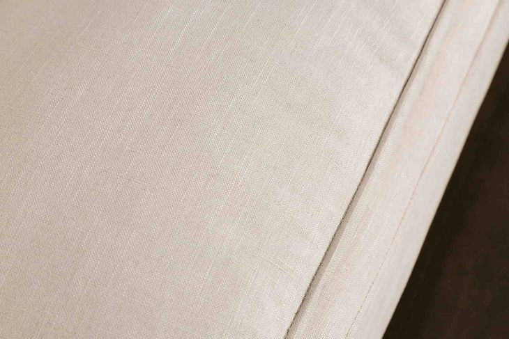 Monthey Oak and Linen White 83" Sofa