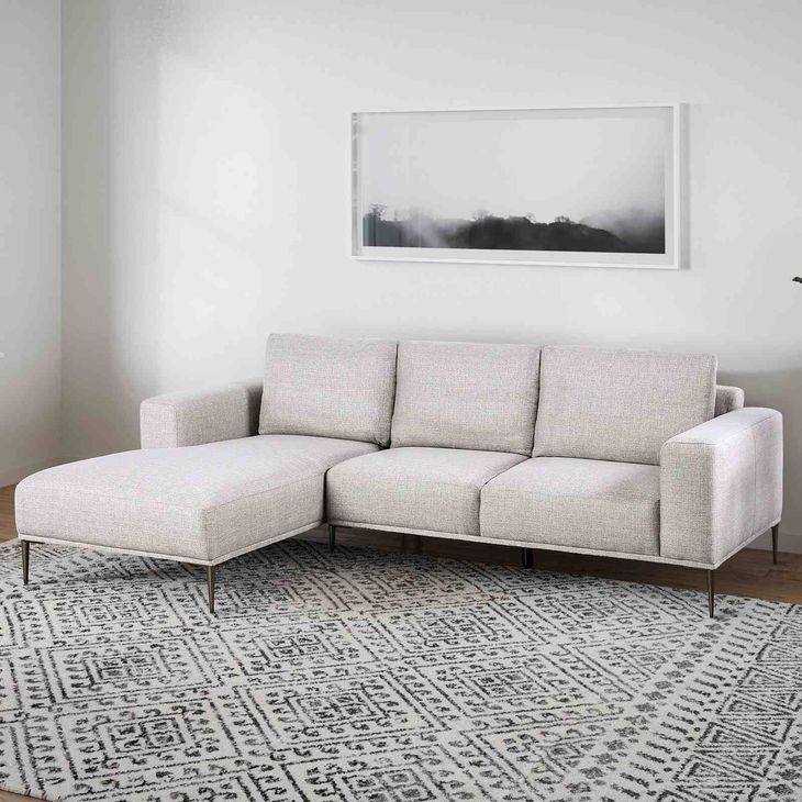 Forde Gray 2 Piece Modular Sectional with LAF Chaise