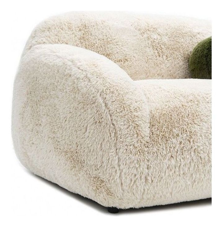Darwen Sand Upholstered Swivel Chair with Pillow
