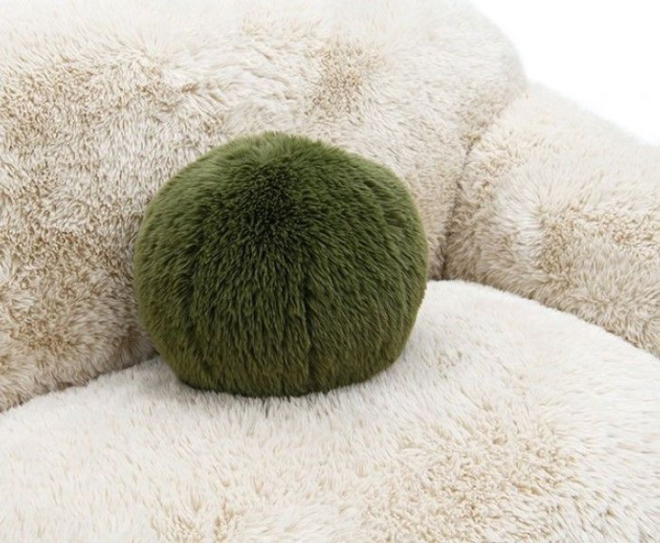 Darwen Sand 84" Sofa with Pillow