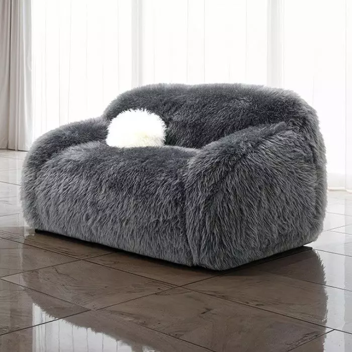 Darwen Dark Gray 67" Loveseat with Pillow