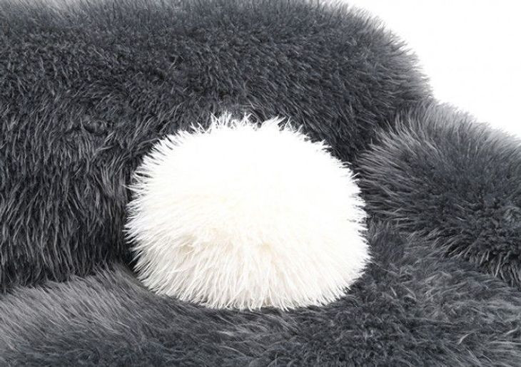 Darwen Dark Gray 84" Sofa with Pillow