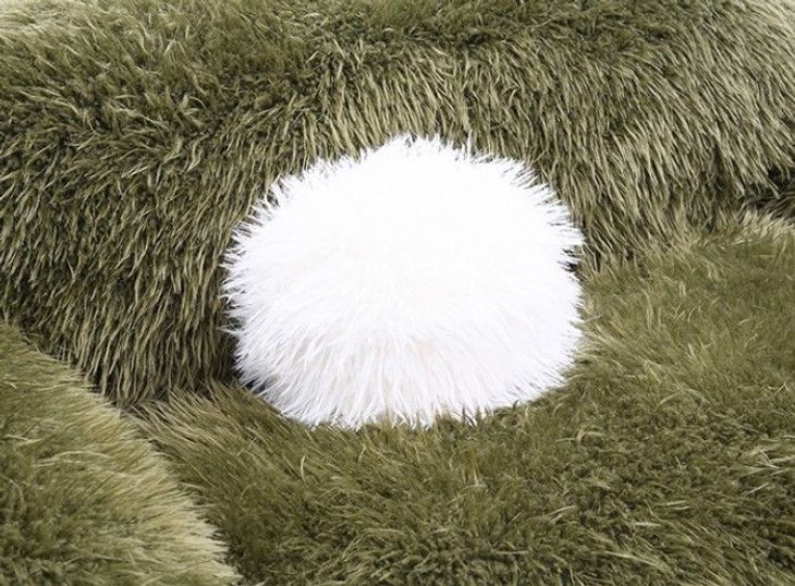 Darwen Green 84" Sofa with Pillow