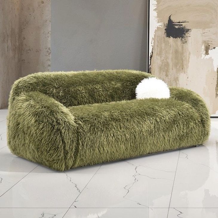Darwen Green 84" Sofa with Pillow
