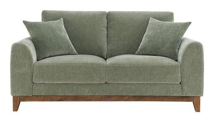 Watton Olive Green Living Room Set with Pillows