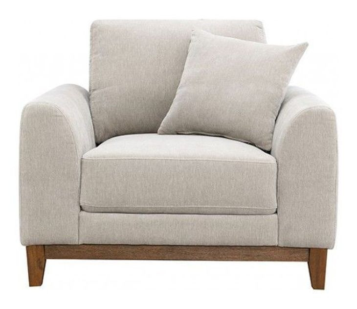 Watton Light Gray Living Room Set with Pillows