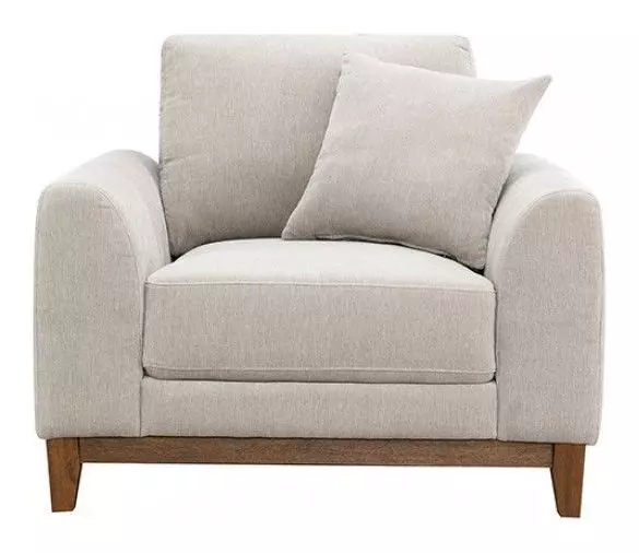 Watton Light Gray Living Room Set with Pillows