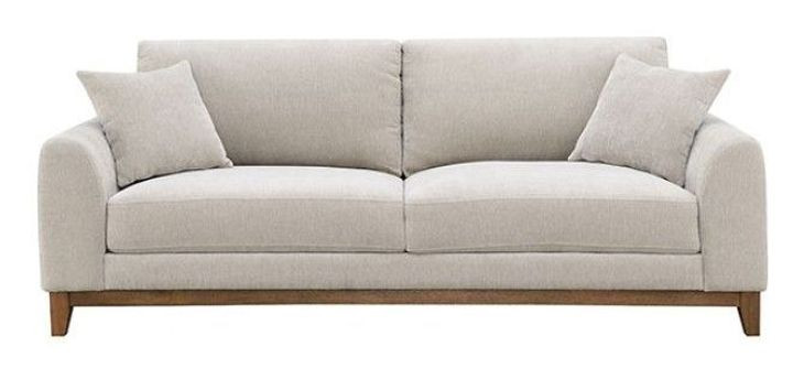 Watton Light Gray Living Room Set with Pillows