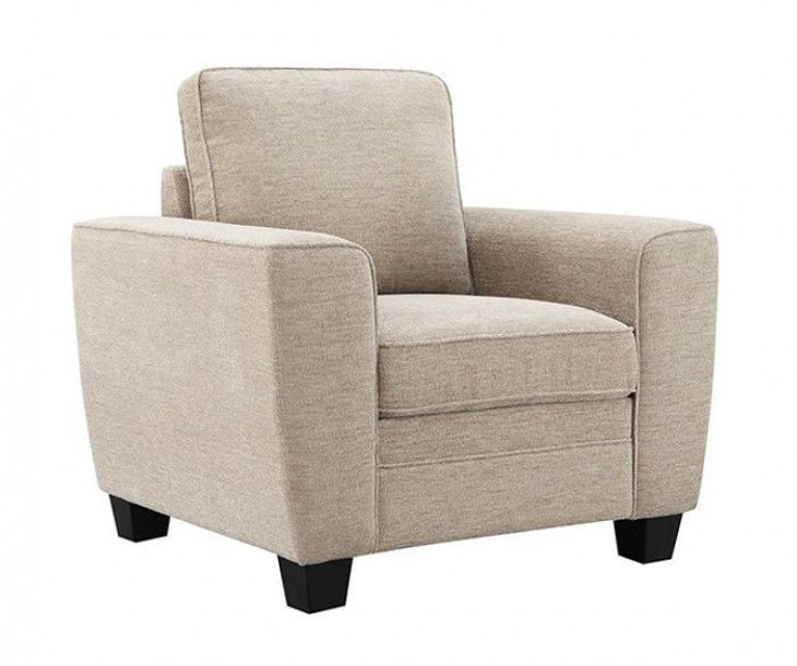 Enea Taupe Upholstered Lounge Chair