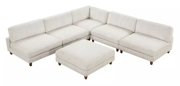 Dagenham Beige 134" Modular Sectional