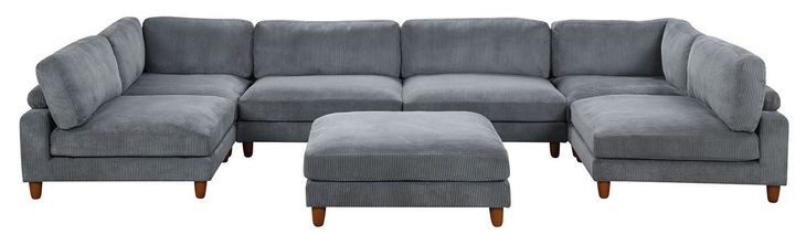 Dagenham Gray 178" Modular Sectional