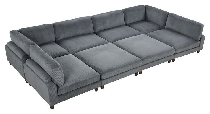 Dagenham Gray 178" Modular Sectional with Sleeper