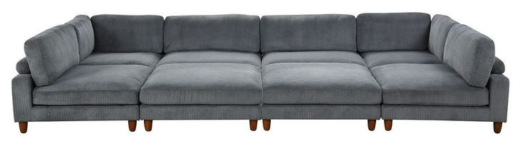 Dagenham Gray 178" Modular Sectional with Sleeper