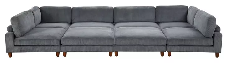 Dagenham Gray 178" Modular Sectional with Sleeper