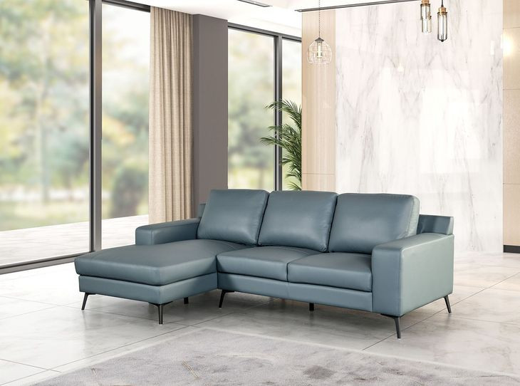 Stordal Blue 99" LAF Sectional
