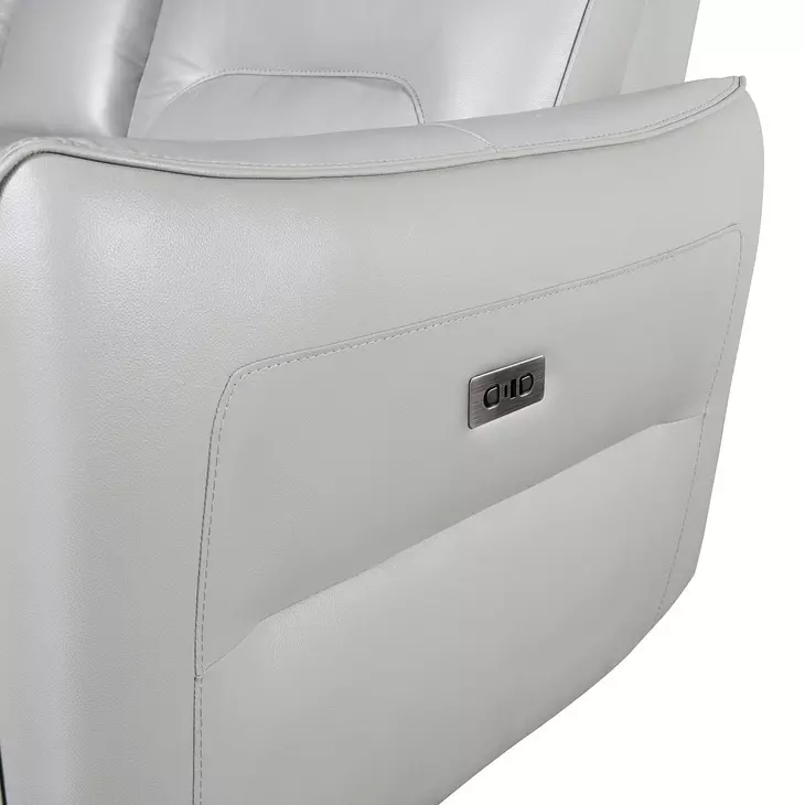 Terentius Taupe 39" Power Recliner with Storage