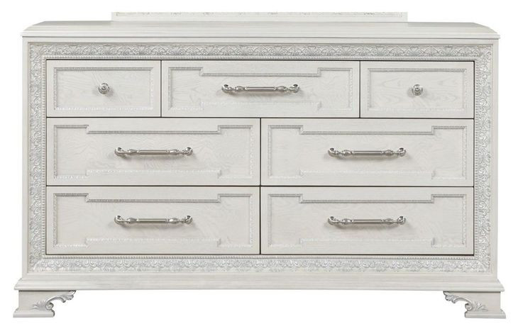 Stella Mia Creamy White 7 Drawer Dresser