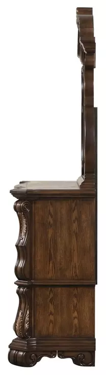 Leovanni Dark Brown 9 Drawer Dresser