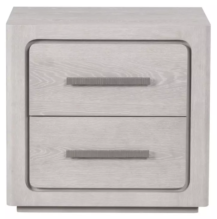 Crowthorne White Oak 2 Drawer Nightstand with USB Charging