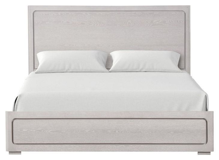 Crowthorne White Oak King Panel Bed