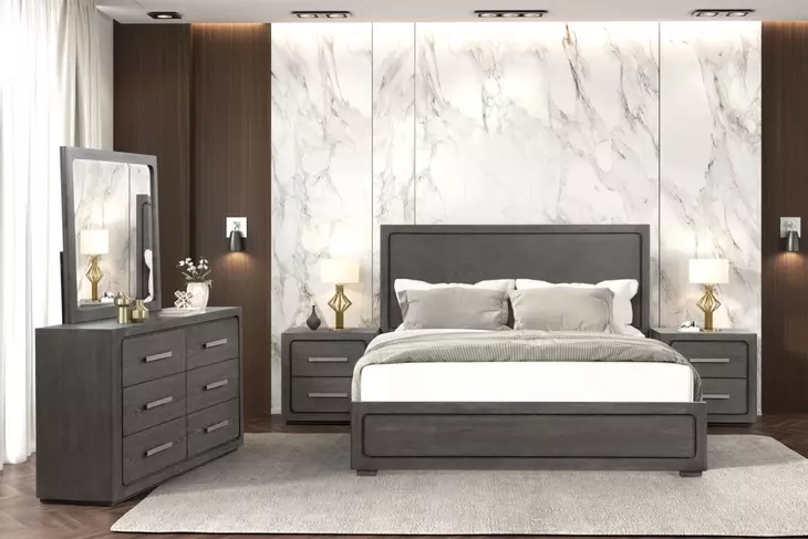 Crowthorne Warm Gray 6 Drawer Dresser