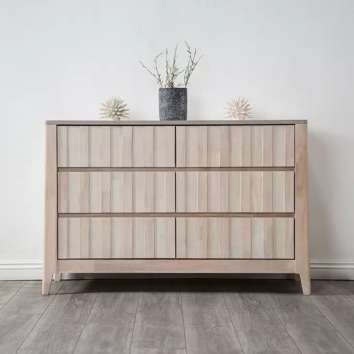 Gervais White Wash Panel Bedroom Set