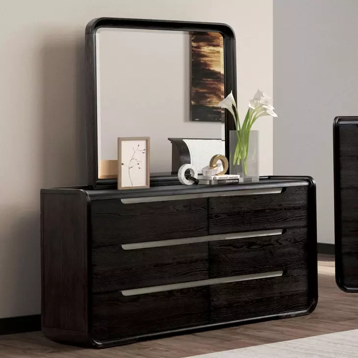 Osterley Black 6 Drawer Dresser