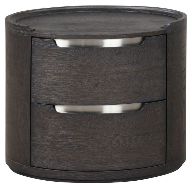 Osterley Black 2 Drawer Nightstand