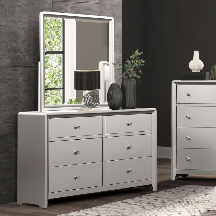 Bryne Champagne 6 Drawer Dresser