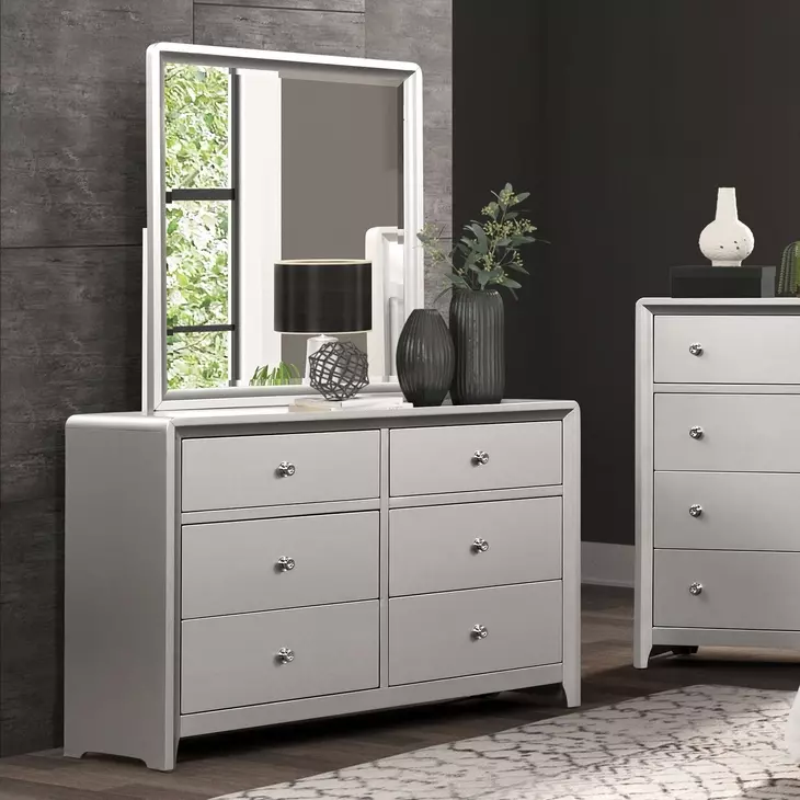 Bryne Champagne 6 Drawer Dresser