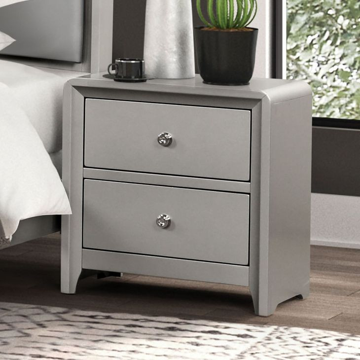 Bryne Champagne 2 Drawer Nightstand