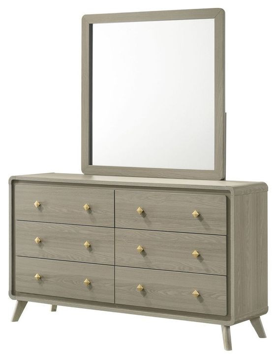 Rainier Gray 6 Drawer Dresser